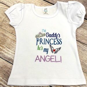 Girls embroidered short sleeve tshirt